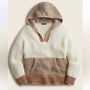 Jcrew Colorblock sweater-hoodie, NWT, size S-M, style BE157